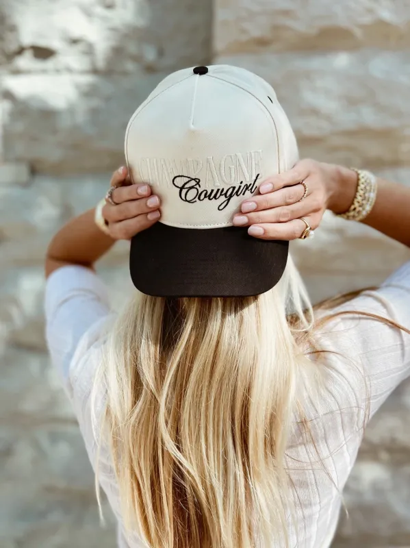 NEW!! Champagne Cowgirl Trucker Hat sold by Glitzy Bella