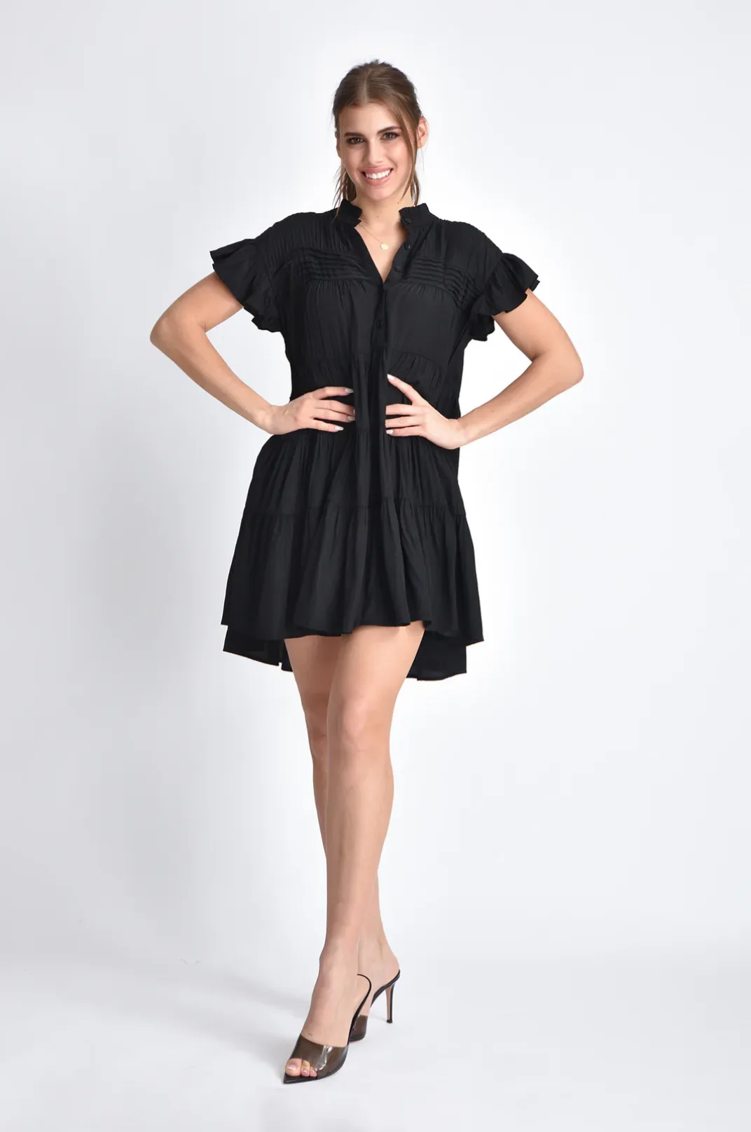 FINAL SALE!! "Vera" Button Down Dress sold by Glitzy Bella