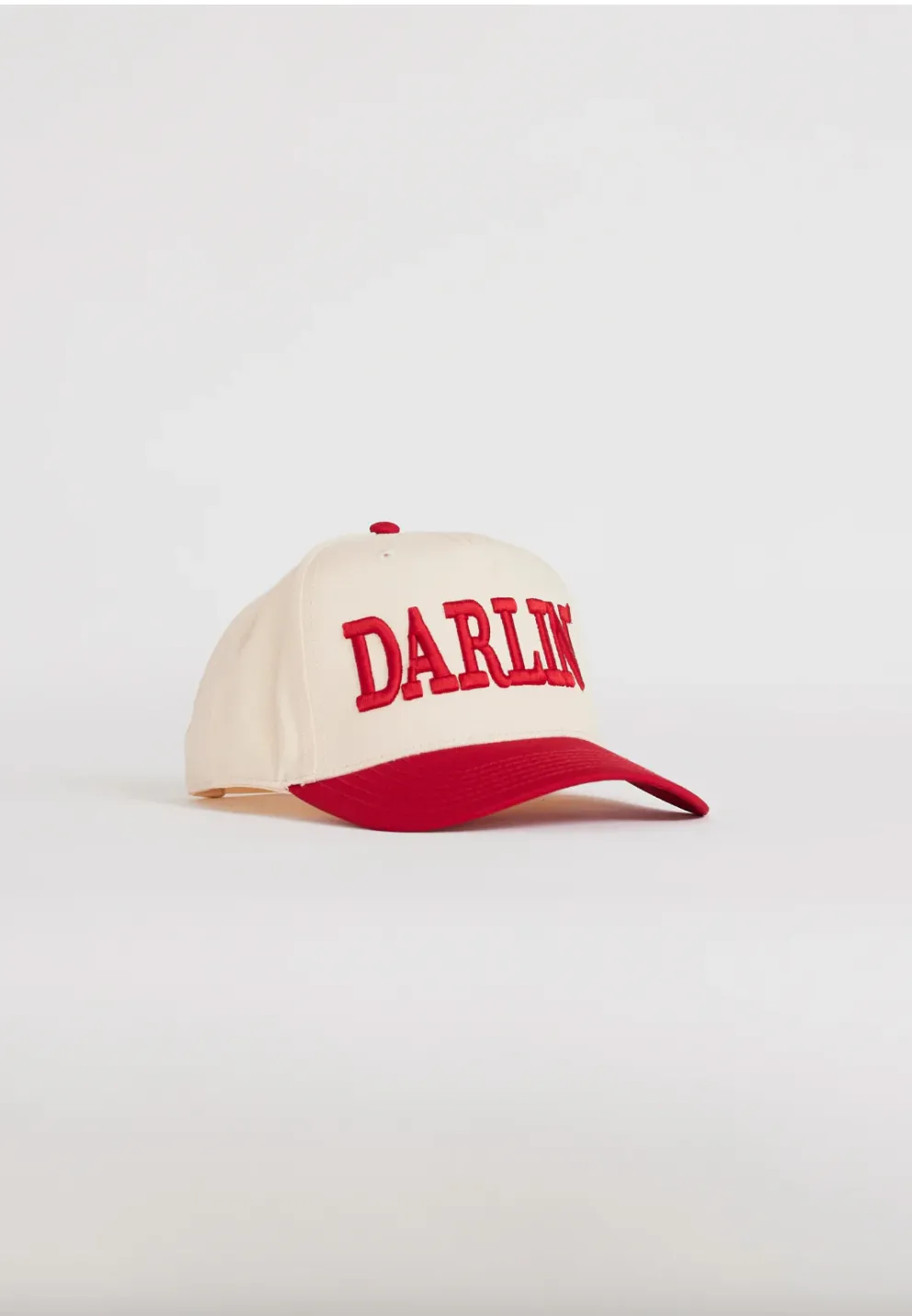 NEW!! DARLIN Trucker Hat in Cream/Red sold by Glitzy Bella product image thumbnail 2