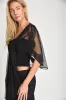 NEW!! Stellar Mesh & Beaded Shawl in Black sold by Glitzy Bella