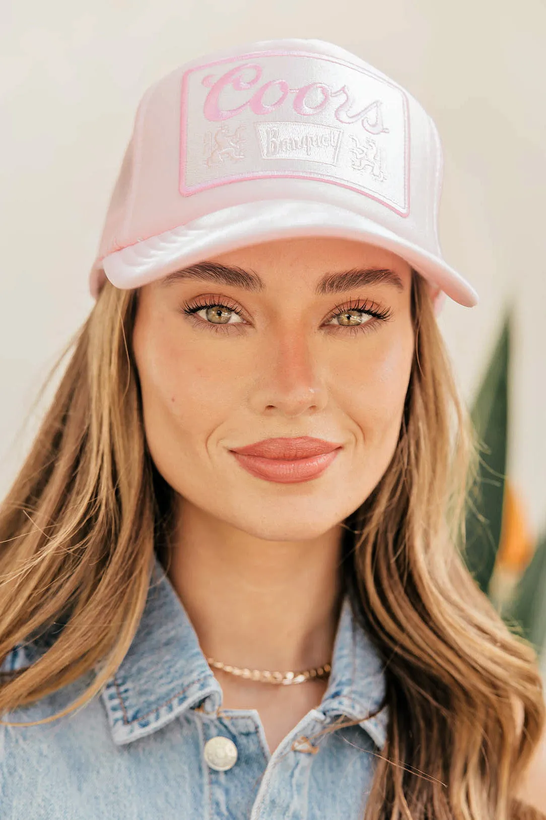 NEW!! Banquet Patch Trucker Hat in Light Pink sold by Glitzy Bella product image thumbnail 4