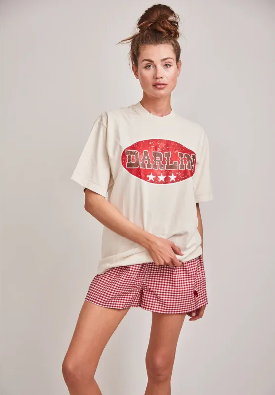 NEW!! Darlin Oval Short Sleeve Tee sold by Glitzy Bella