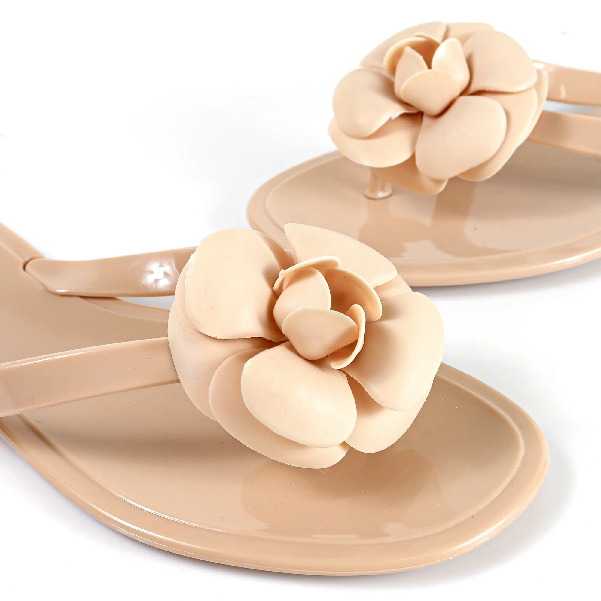 FINAL SALE!! Coco Jelly Slides in Nude sold by Glitzy Bella product image thumbnail 4