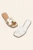 NEW!! The "Plaza" Sandal in Gold sold by Glitzy Bella