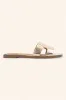 NEW!! The "Plaza" Sandal in Gold sold by Glitzy Bella