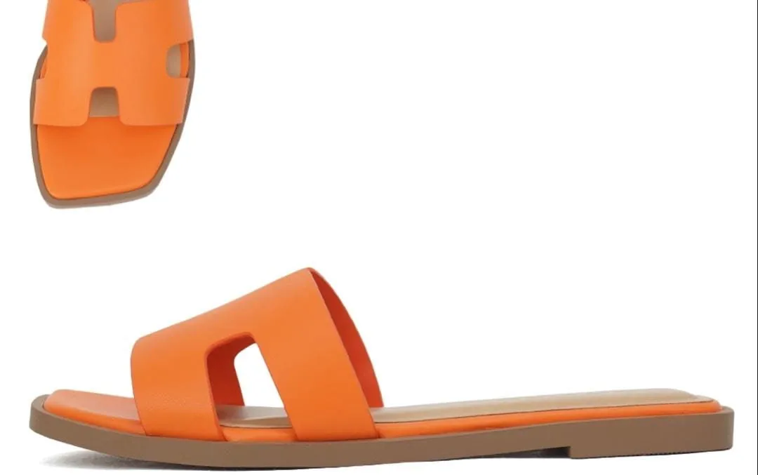 FINAL SALE!! The "Plaza" Sandal in Orange sold by Glitzy Bella product image thumbnail 2
