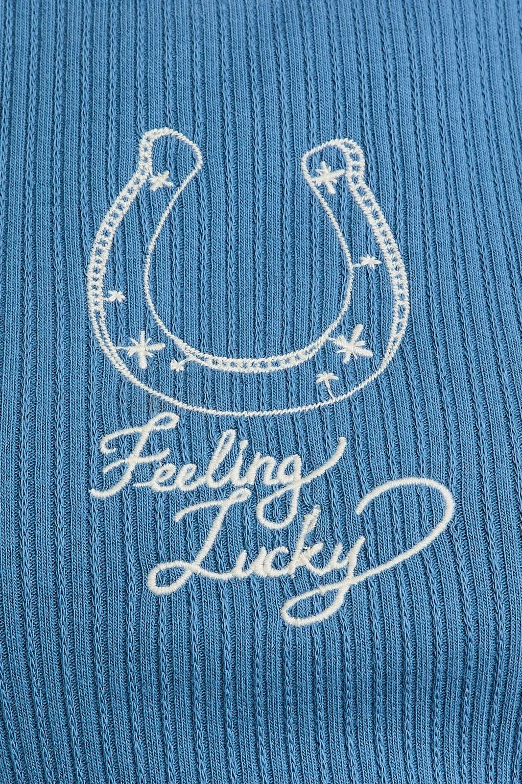 FINAL SALE!! Feeling Lucky Embroidered Tank sold by Glitzy Bella product image thumbnail 4
