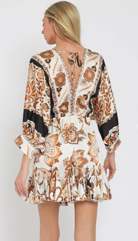 FINAL SALE!! "Milan" Floral Tassel Mini Dress sold by Glitzy Bella product image thumbnail 4