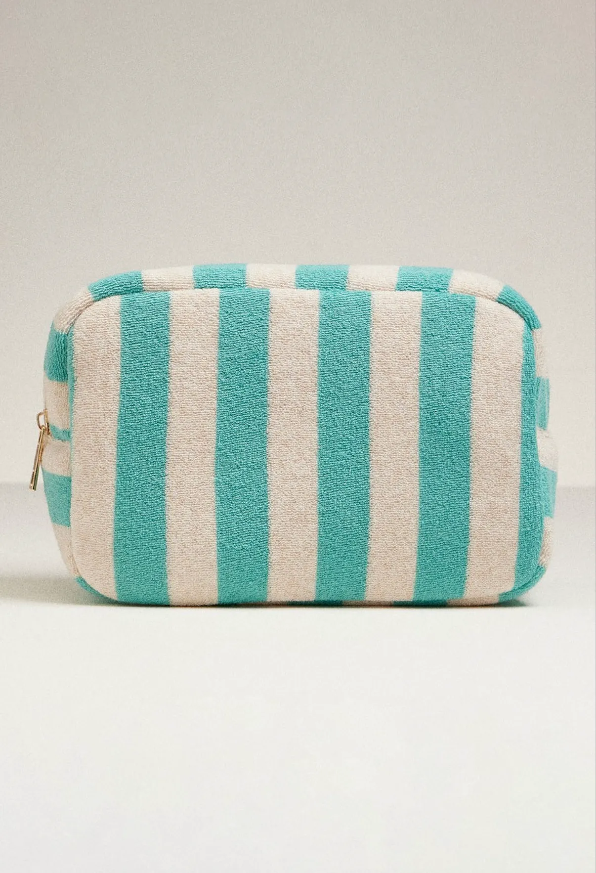 FINAL SALE!! Carmel Striped Sunscreen Pouch in Emerald sold by Glitzy Bella product image thumbnail 2