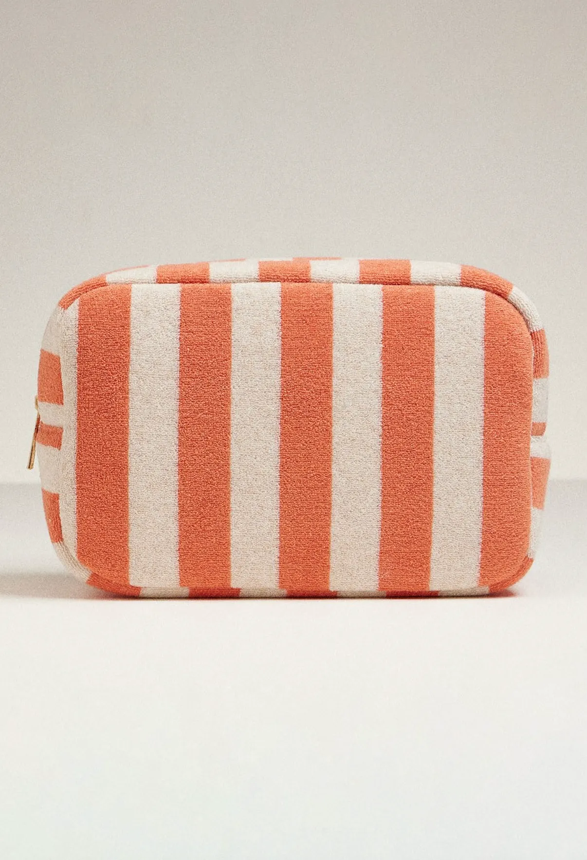 FINAL SALE!! Carmel Striped Sunscreen Pouch in Coral sold by Glitzy Bella product image thumbnail 2