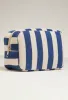 NEW!! Carmel Striped Sunscreen Pouch in Navy sold by Glitzy Bella