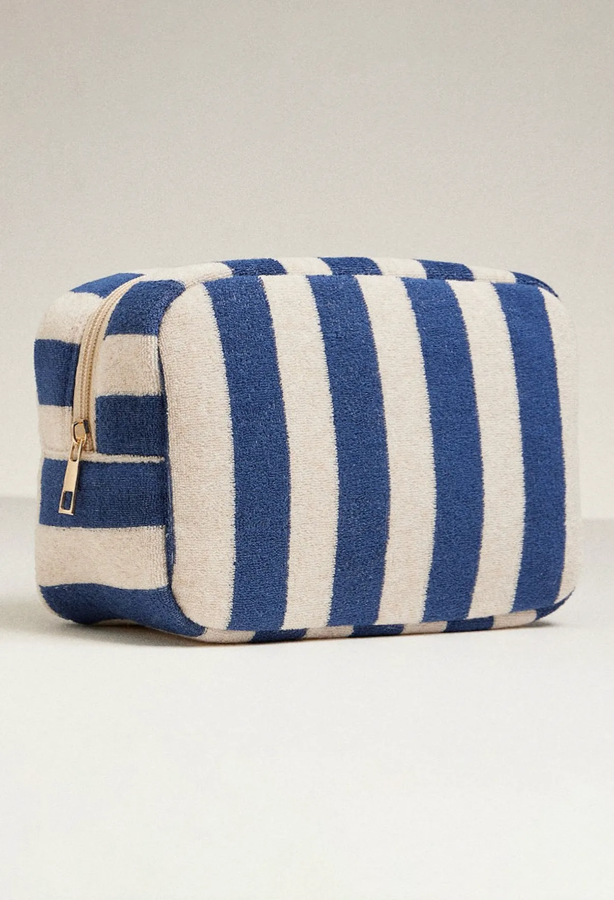 FINAL SALE!! Carmel Striped Sunscreen Pouch in Navy sold by Glitzy Bella