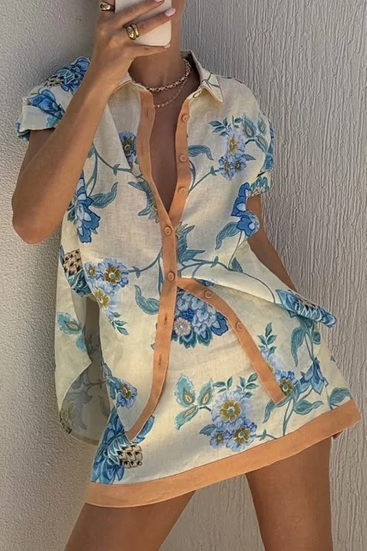 FINAL SALE!! The "Aloha" Top and Skirt Set sold by Glitzy Bella