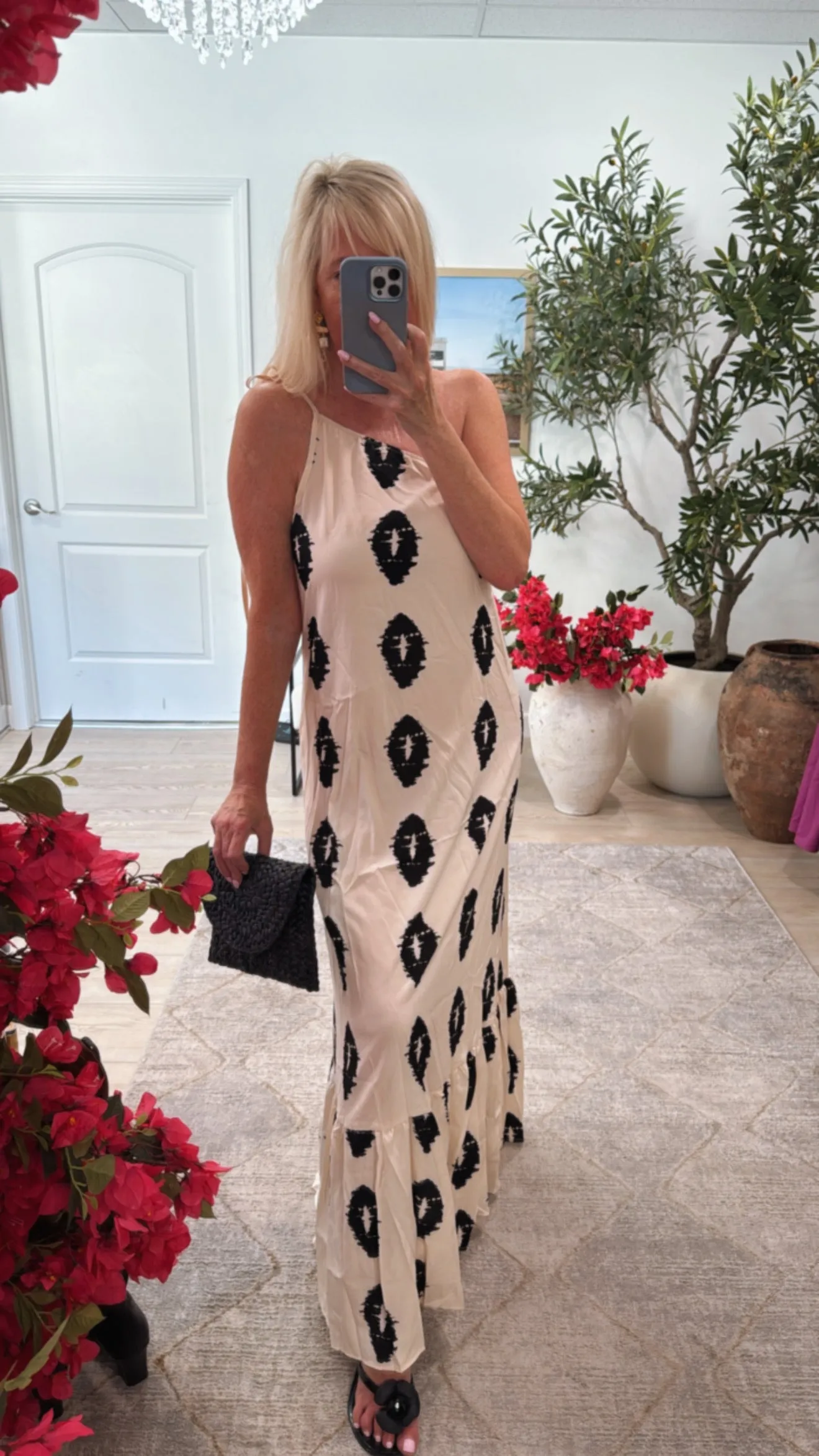 FINAL SALE!! "Isla" Printed One Shoulder Maxi Dress sold by Glitzy Bella product image thumbnail 5