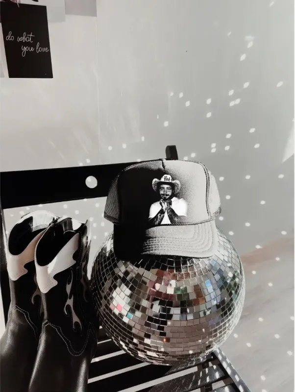 NEW!! Cowboy Rapper Trucker Hat sold by Glitzy Bella