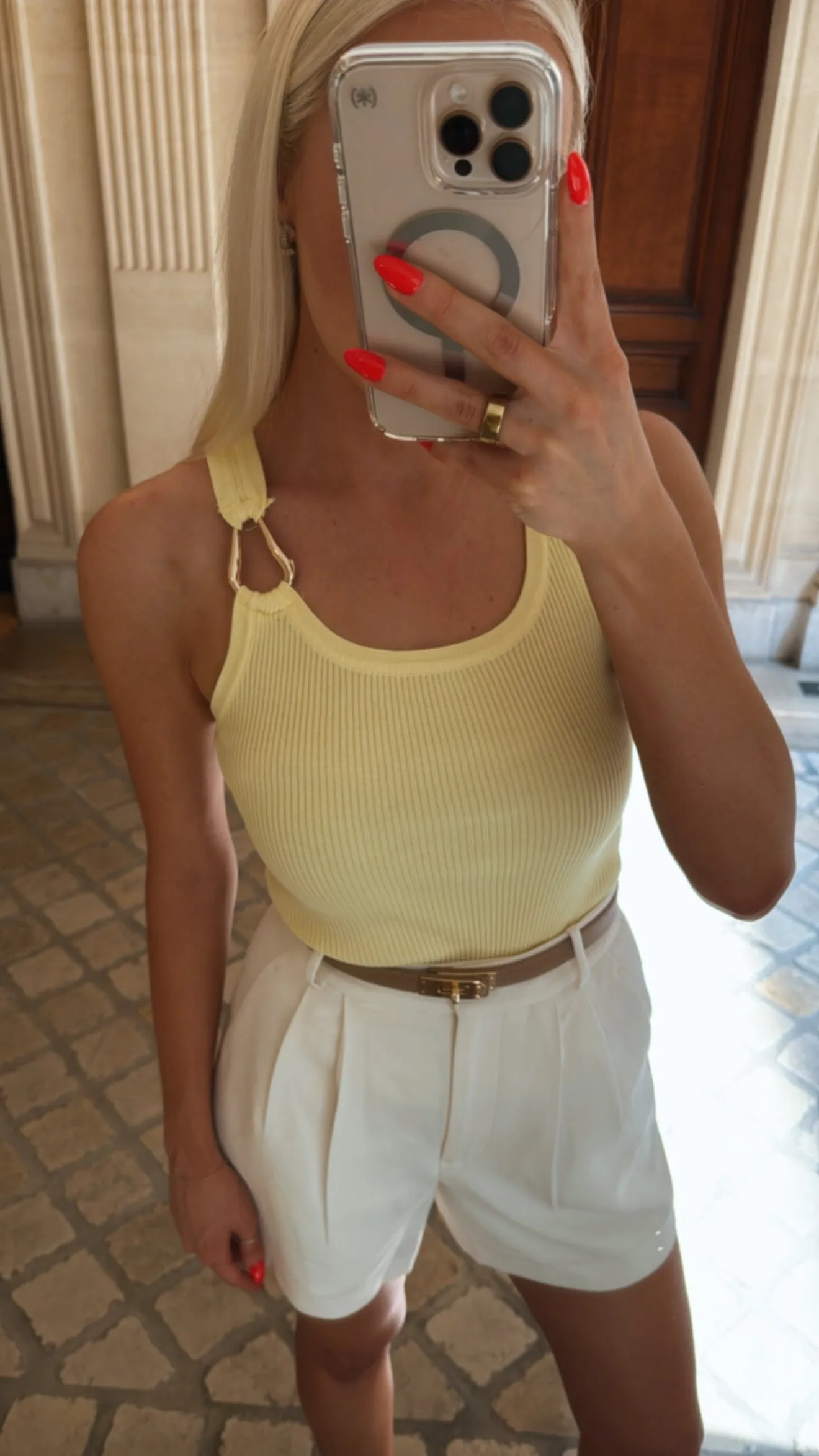 NEW!! Spritz Tank Top in Yellow sold by Glitzy Bella product image thumbnail 4