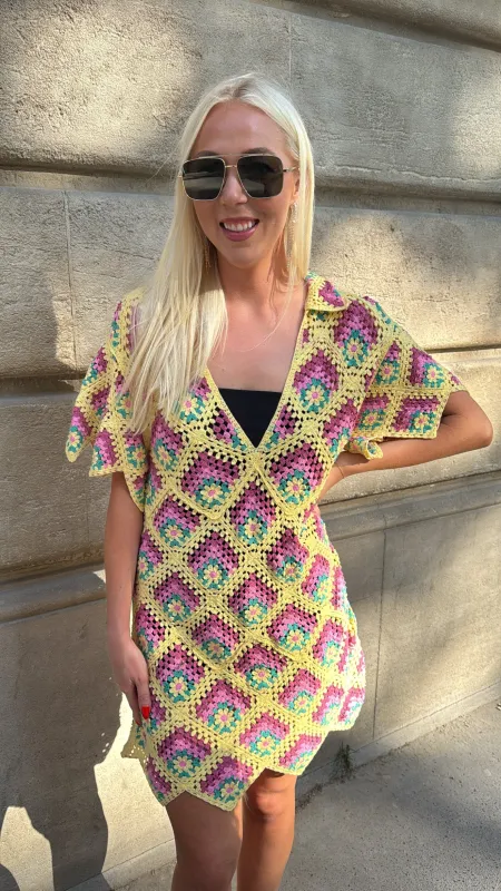NEW!! Vintage Crochet Coverup in S/M sold by Glitzy Bella