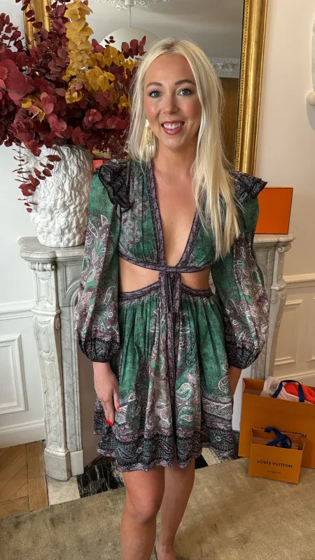 NEW!! Zimmerman Cut Out Paisley Dress Size 1 sold by Glitzy Bella