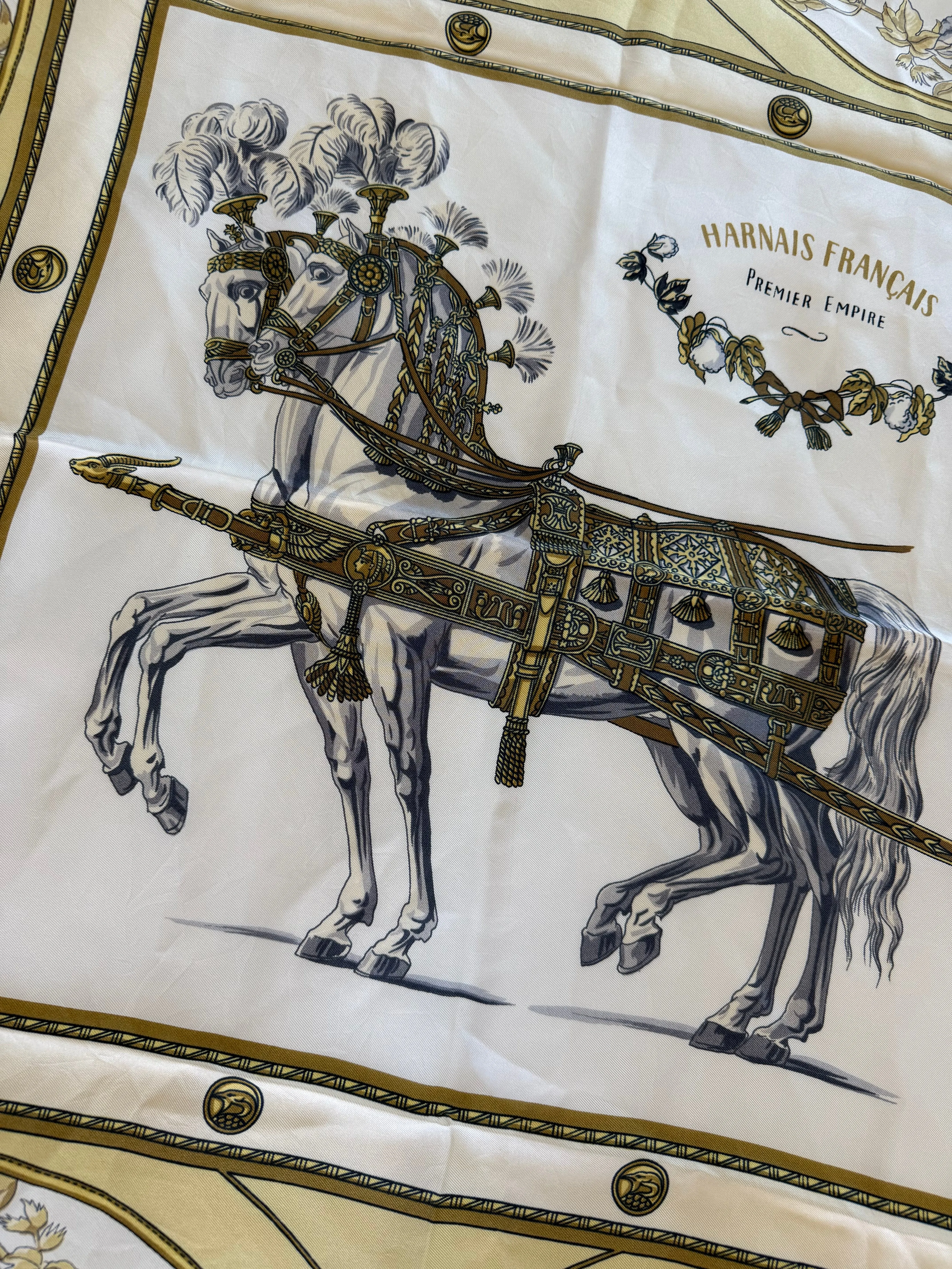 NEW!! Vintage Hermes 90cm Scarf with Horses sold by Glitzy Bella product image thumbnail 2