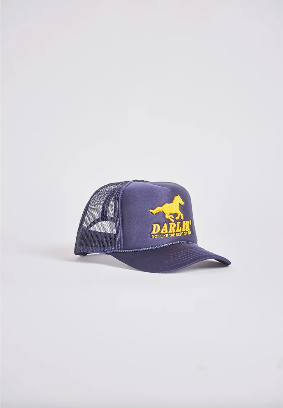 NEW!! Darlin Navy Trucker Hat sold by Glitzy Bella product image thumbnail 4