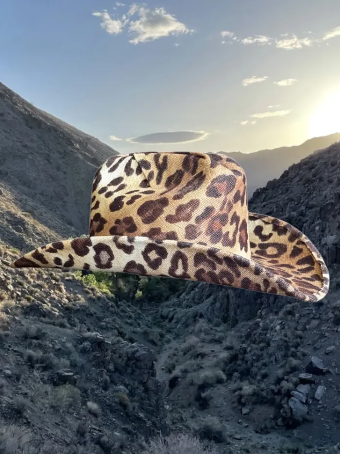 NEW!! Desert Cheetah Cowboy Hat sold by Glitzy Bella product image thumbnail 4