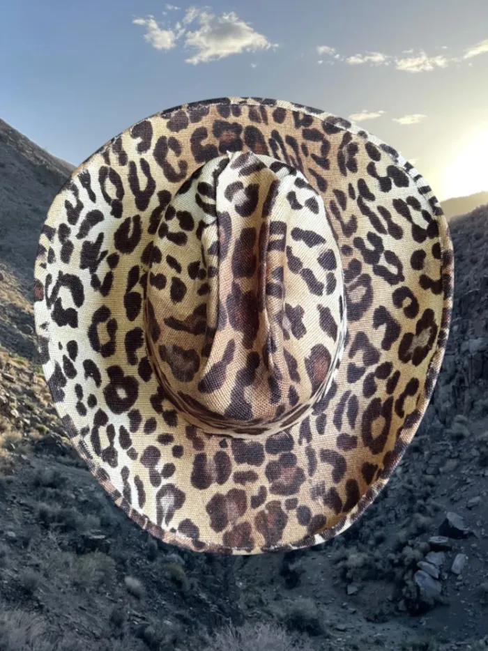 NEW!! Desert Cheetah Cowboy Hat sold by Glitzy Bella product image thumbnail 2