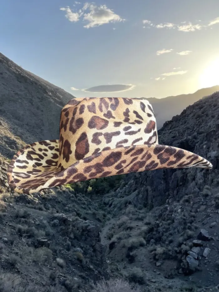 NEW!! Desert Cheetah Cowboy Hat sold by Glitzy Bella product image thumbnail 3