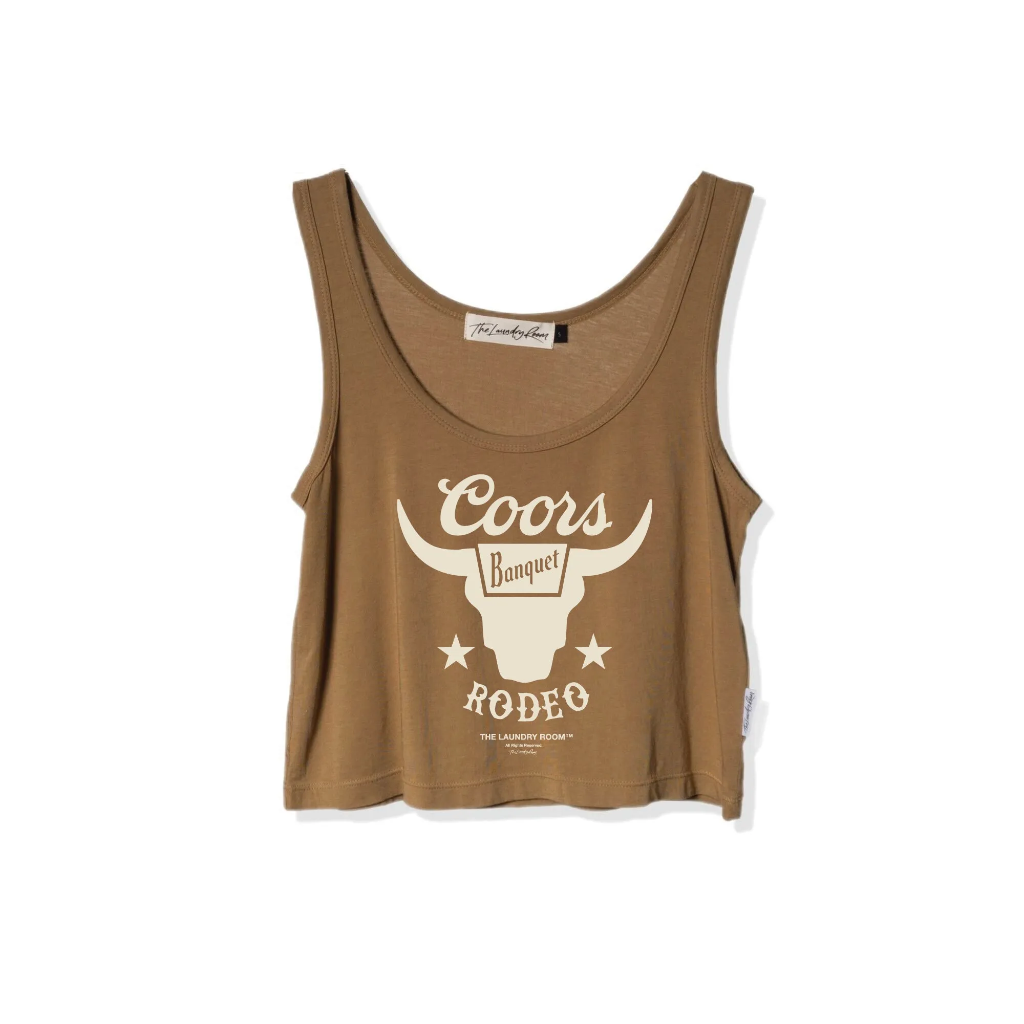 LICENSED!! "Coors Banquet Rodeo" Tank in Camel sold by Glitzy Bella