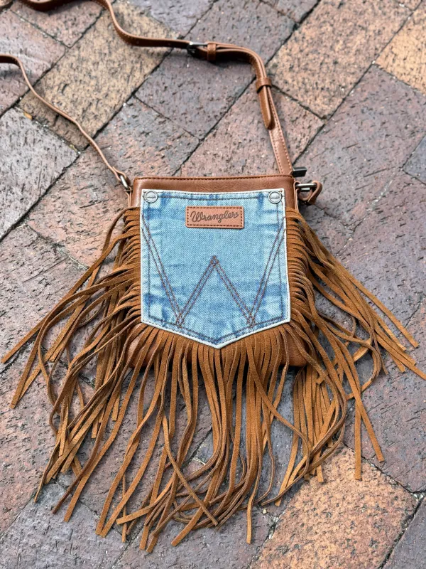 NEW!! Wrangler Pocket Fringe Purse sold by Glitzy Bella
