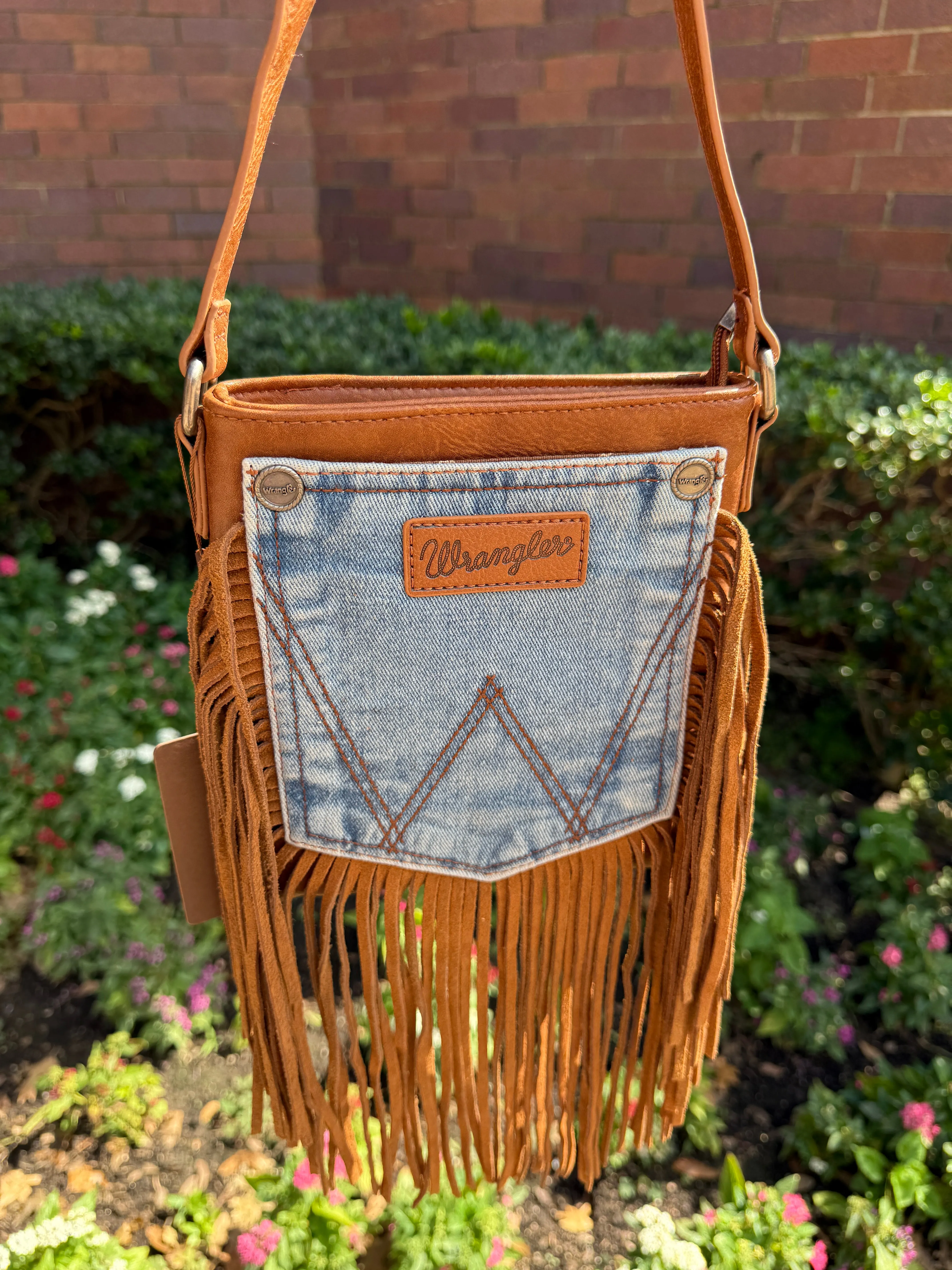 Wrangler Pocket Fringe Purse sold by Glitzy Bella product image thumbnail 2