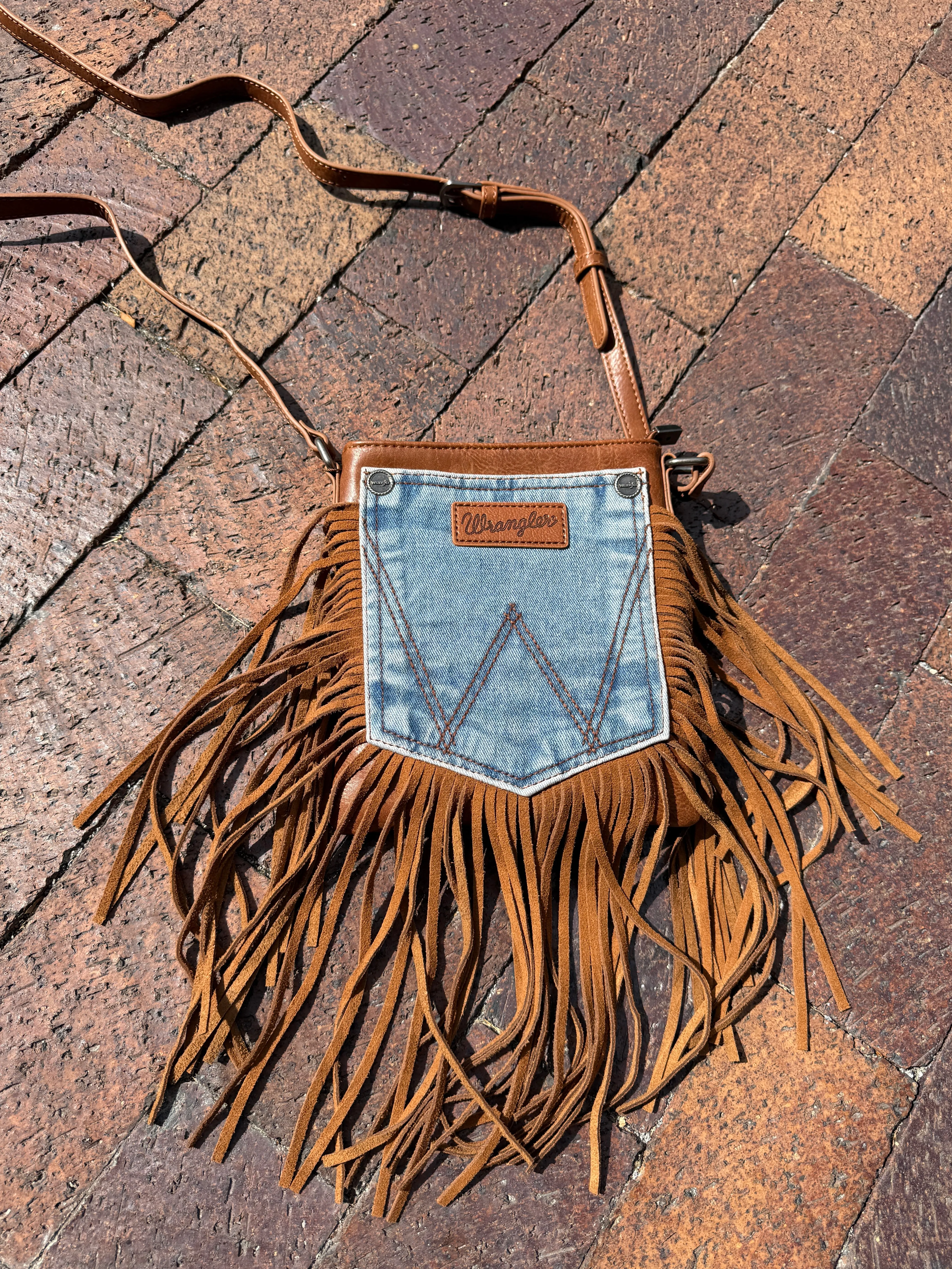 Wrangler Pocket Fringe Purse sold by Glitzy Bella product image thumbnail 3