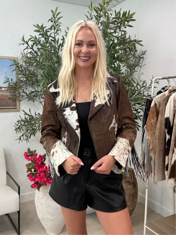 NEW!! Cowhide Jacket #14 - Size Small sold by Glitzy Bella