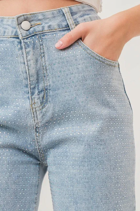 NEW!! "Iconic" Jeans in Light Wash sold by Glitzy Bella product image thumbnail 2
