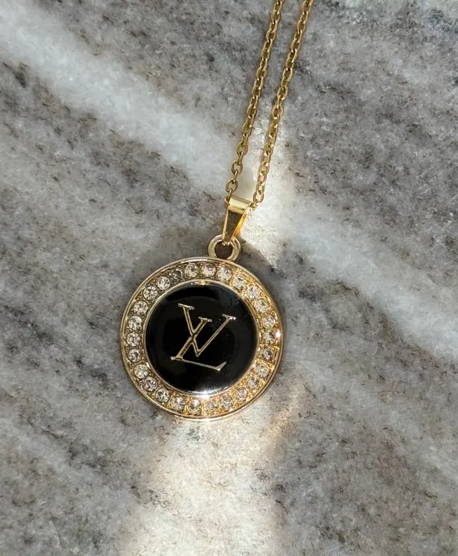 NEW!! Authentic Vintage Jules Pendant in Black sold by Glitzy Bella