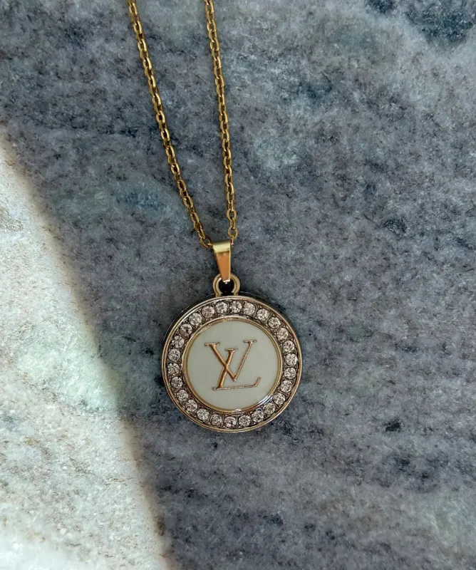 NEW!! Authentic Vintage Jules Pendant in White sold by Glitzy Bella