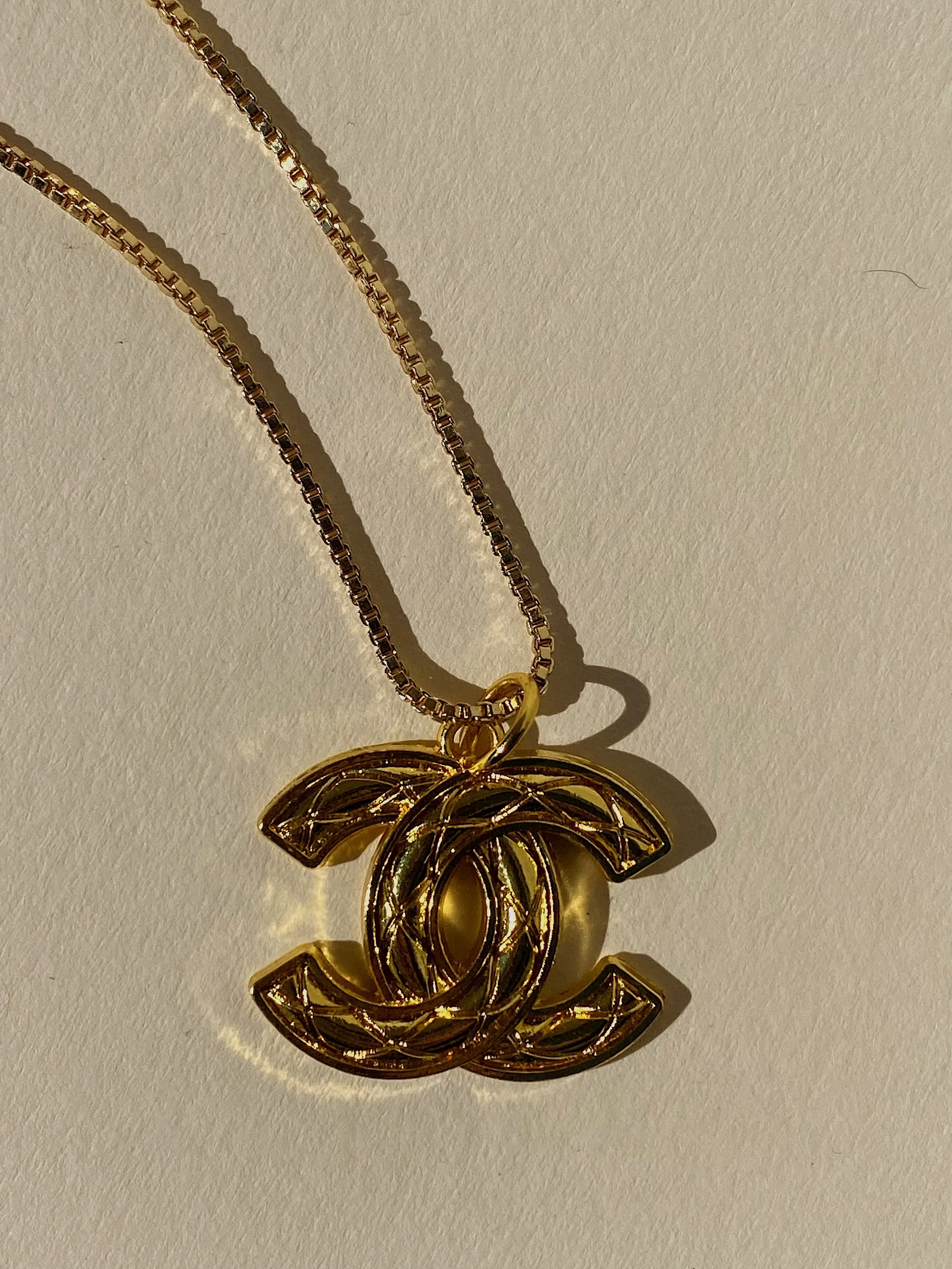 NEW!! Authentic Vintage Queenie Pendant in Gold sold by Glitzy Bella