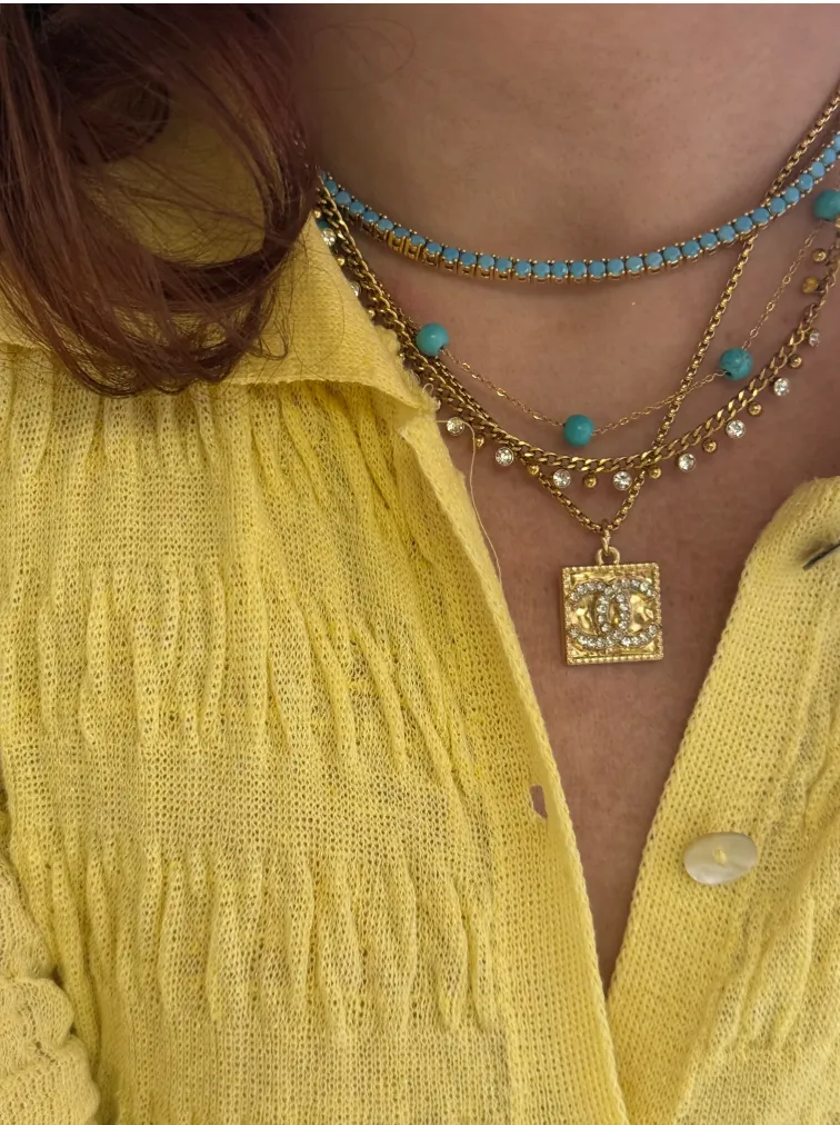 AS SEEN ON WHITNEY RIFE!! Authentic Vintage Betty Pendant in Gold sold by Glitzy Bella product image thumbnail 2