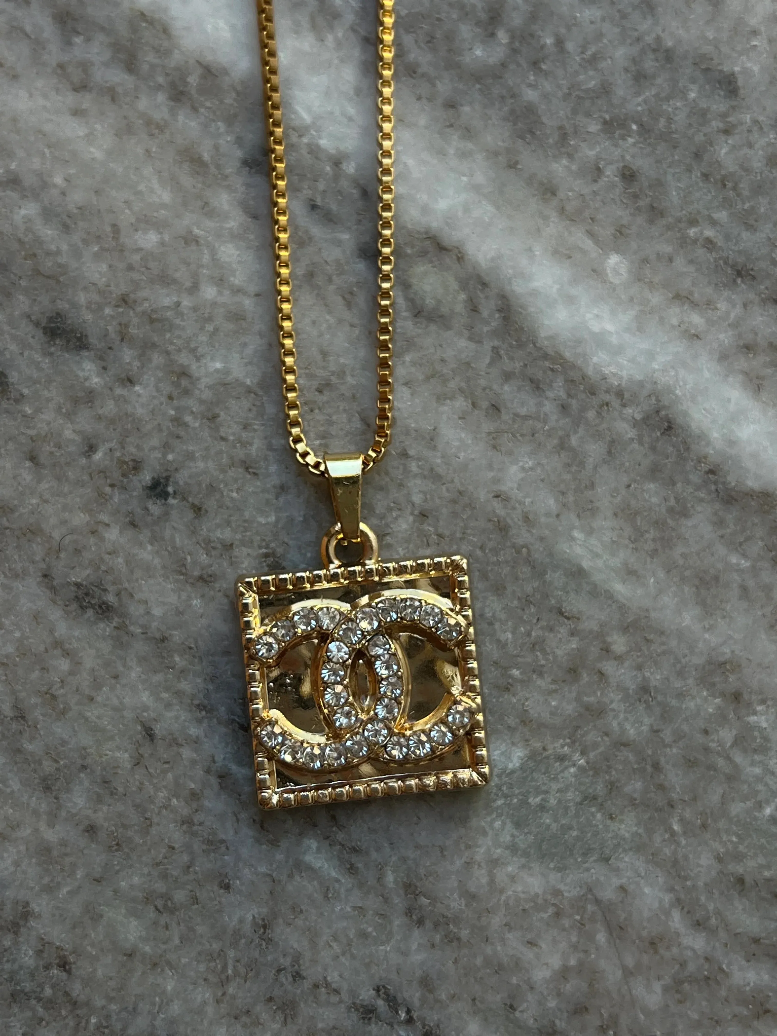 AS SEEN ON WHITNEY RIFE!! Authentic Vintage Betty Pendant in Gold sold by Glitzy Bella