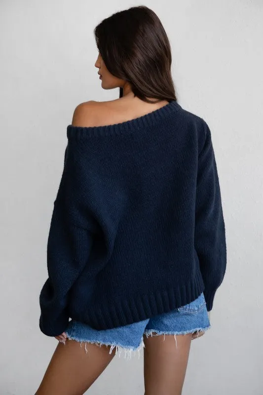 NEW!! Off the Shoulder Flag Sweater sold by Glitzy Bella product image thumbnail 3