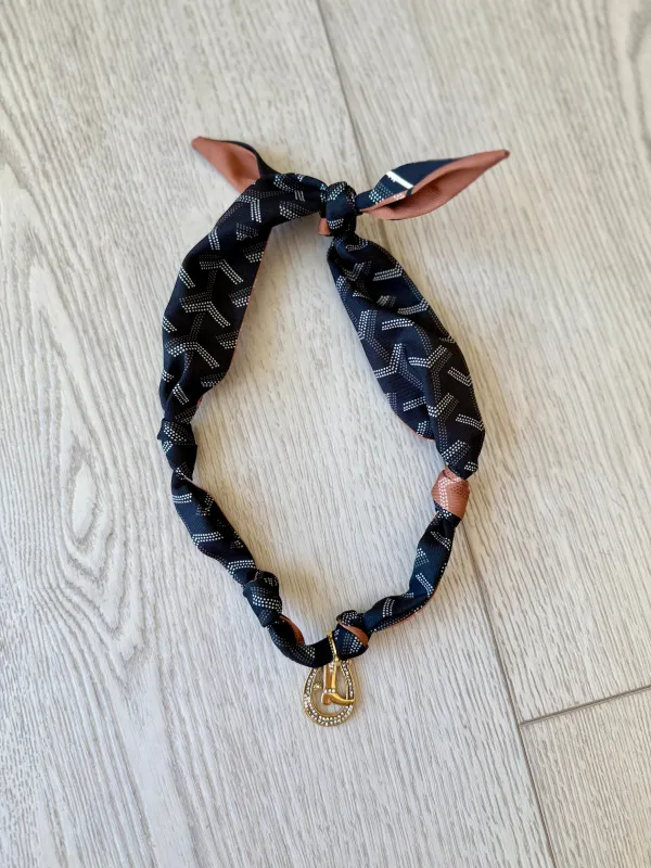 NEW!! Horseshoe Scarf Necklace in 2 Colors sold by Glitzy Bella