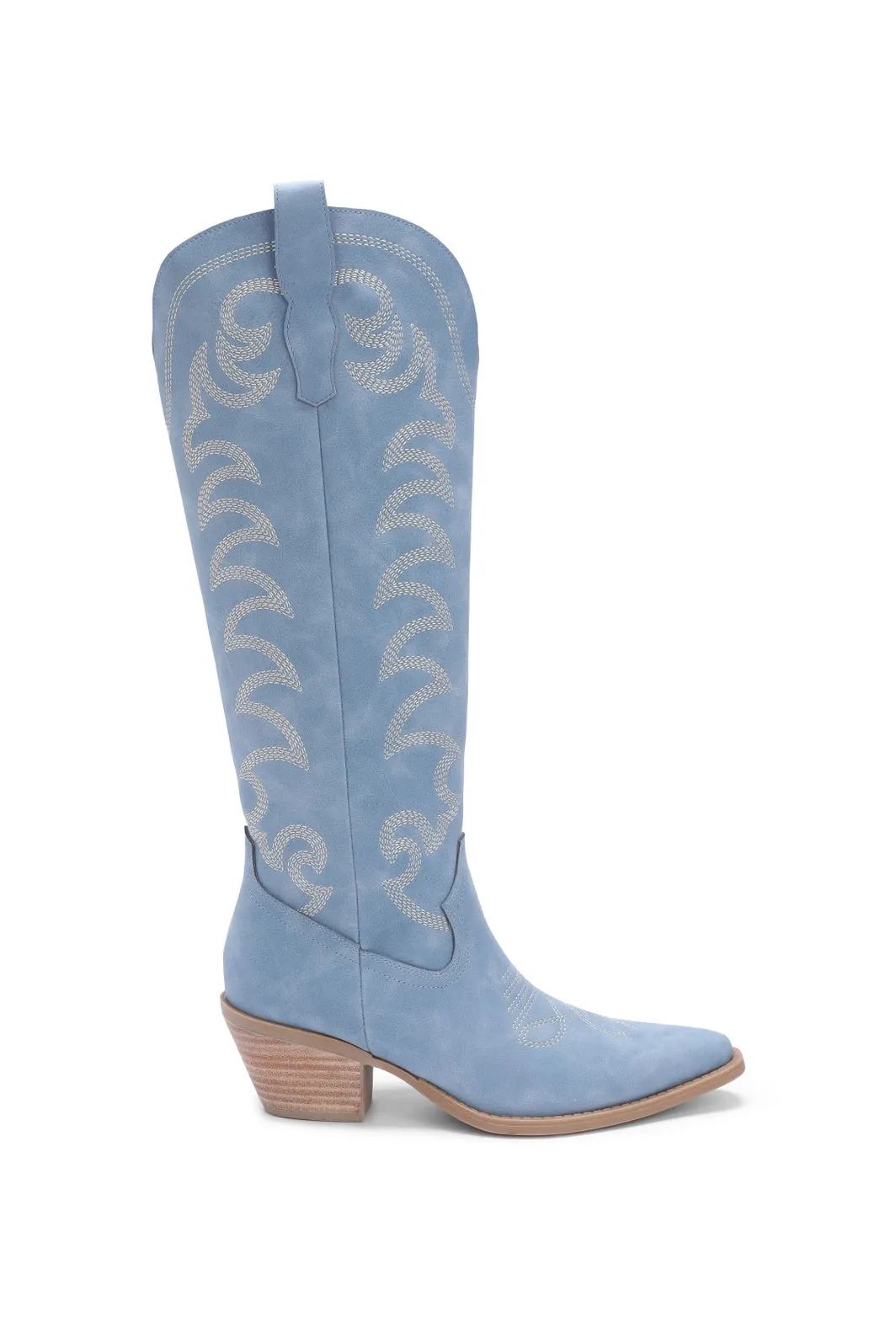 NEW!! Faye Denim Suede Cowboy Boot sold by Glitzy Bella product image thumbnail 2