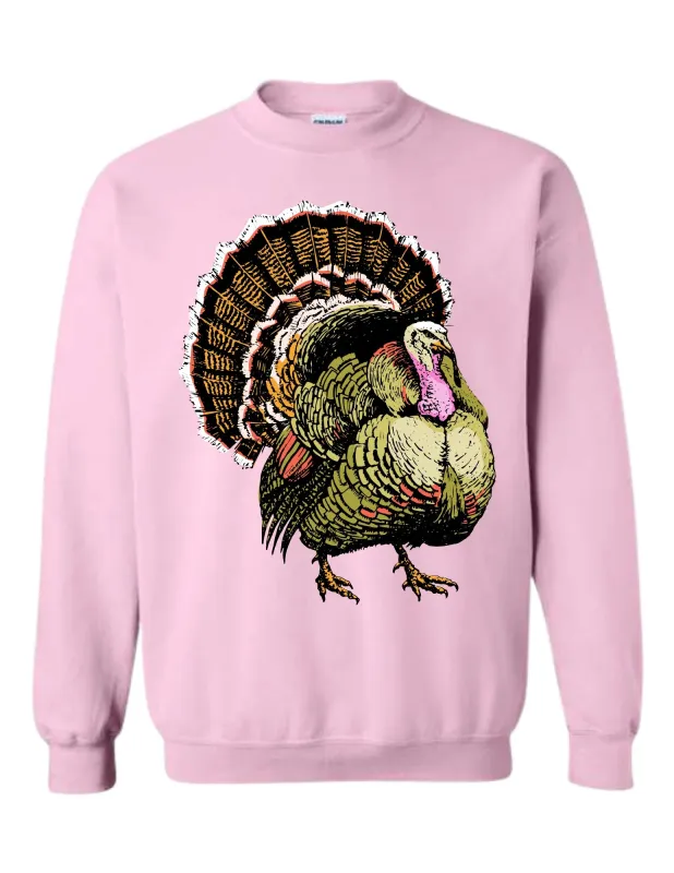 FINAL SALE!! "Harvest" Rhinestone Turkey Sweatshirt sold by Glitzy Bella