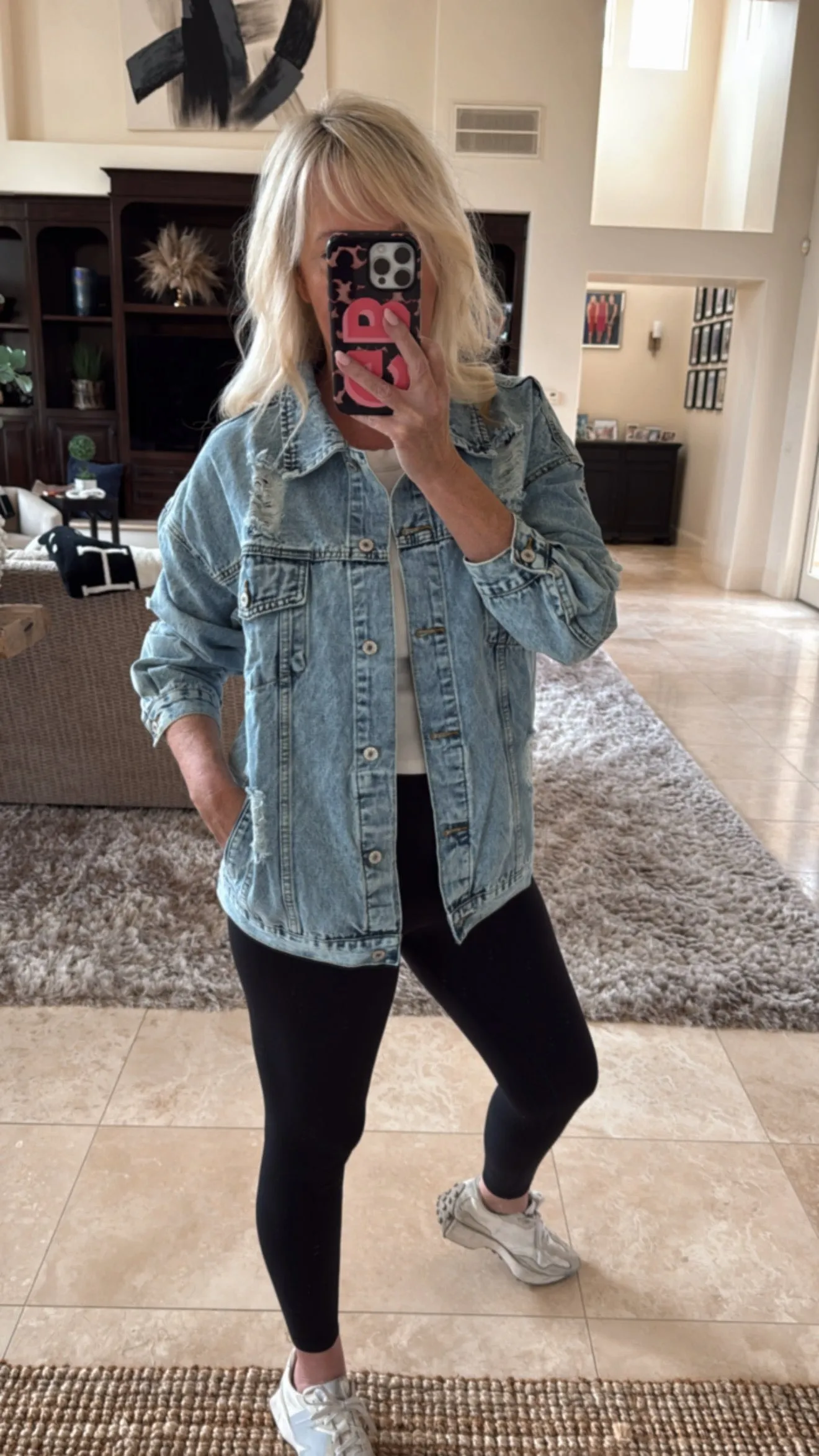 NEW!! "It Girl" Oversized Denim Jacket sold by Glitzy Bella