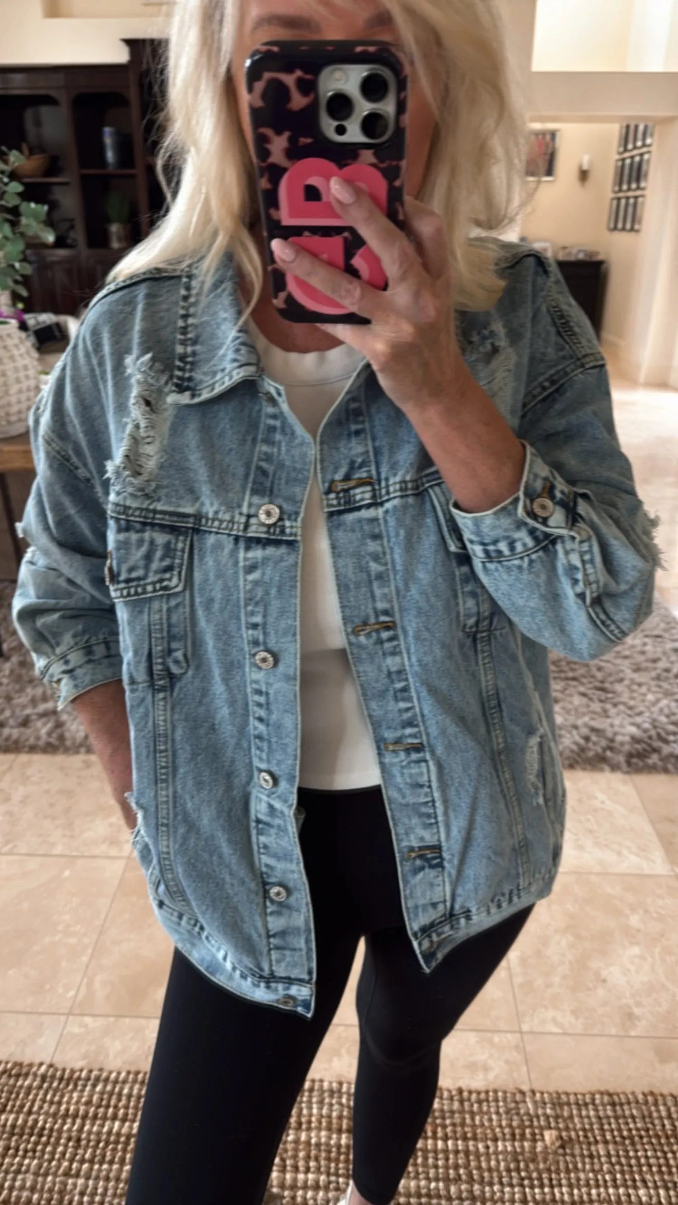 NEW!! "It Girl" Oversized Denim Jacket sold by Glitzy Bella product image thumbnail 5