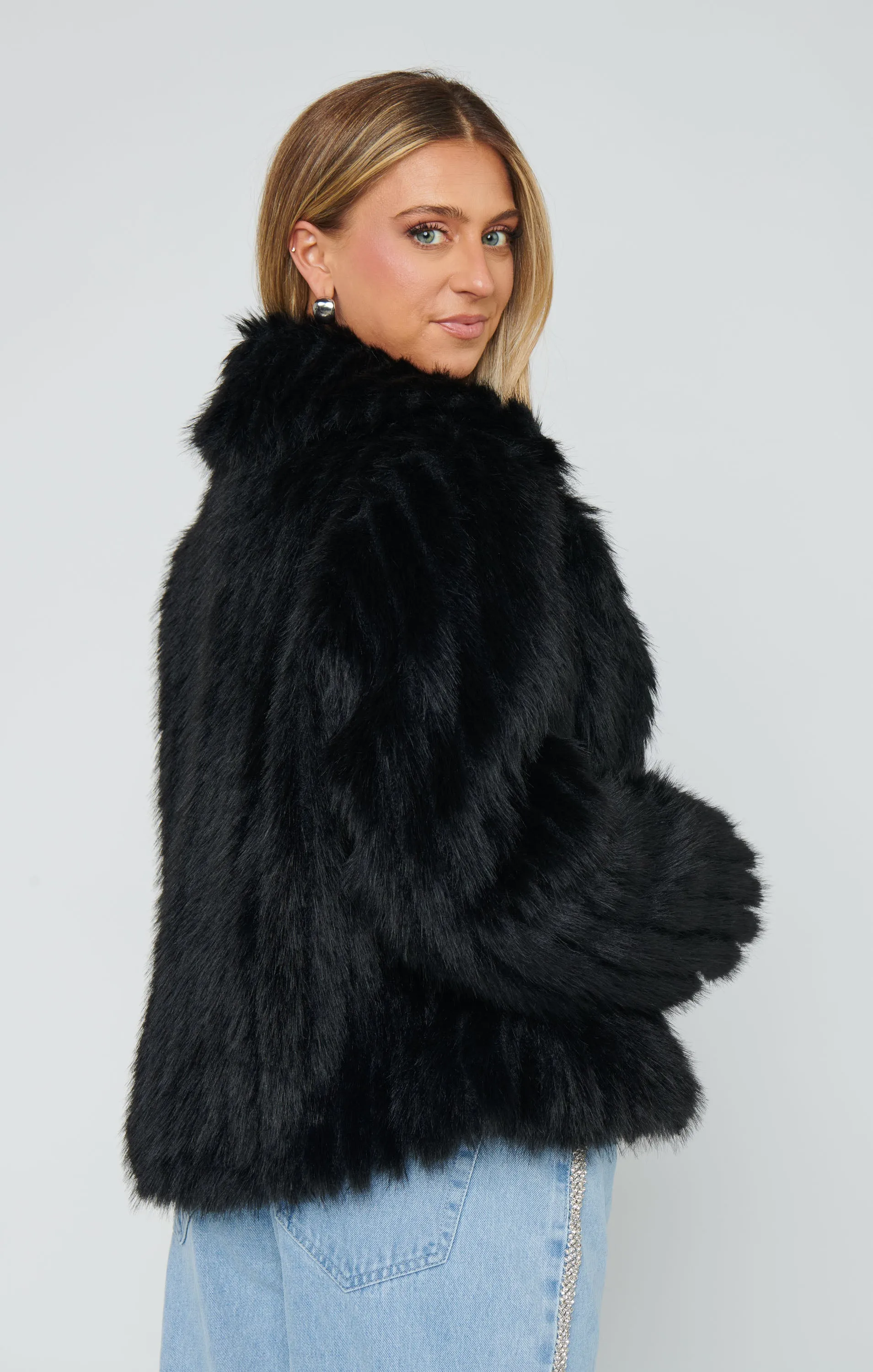 NEW!! Salt Lake City Cropped Jacket in Black sold by Glitzy Bella product image thumbnail 3