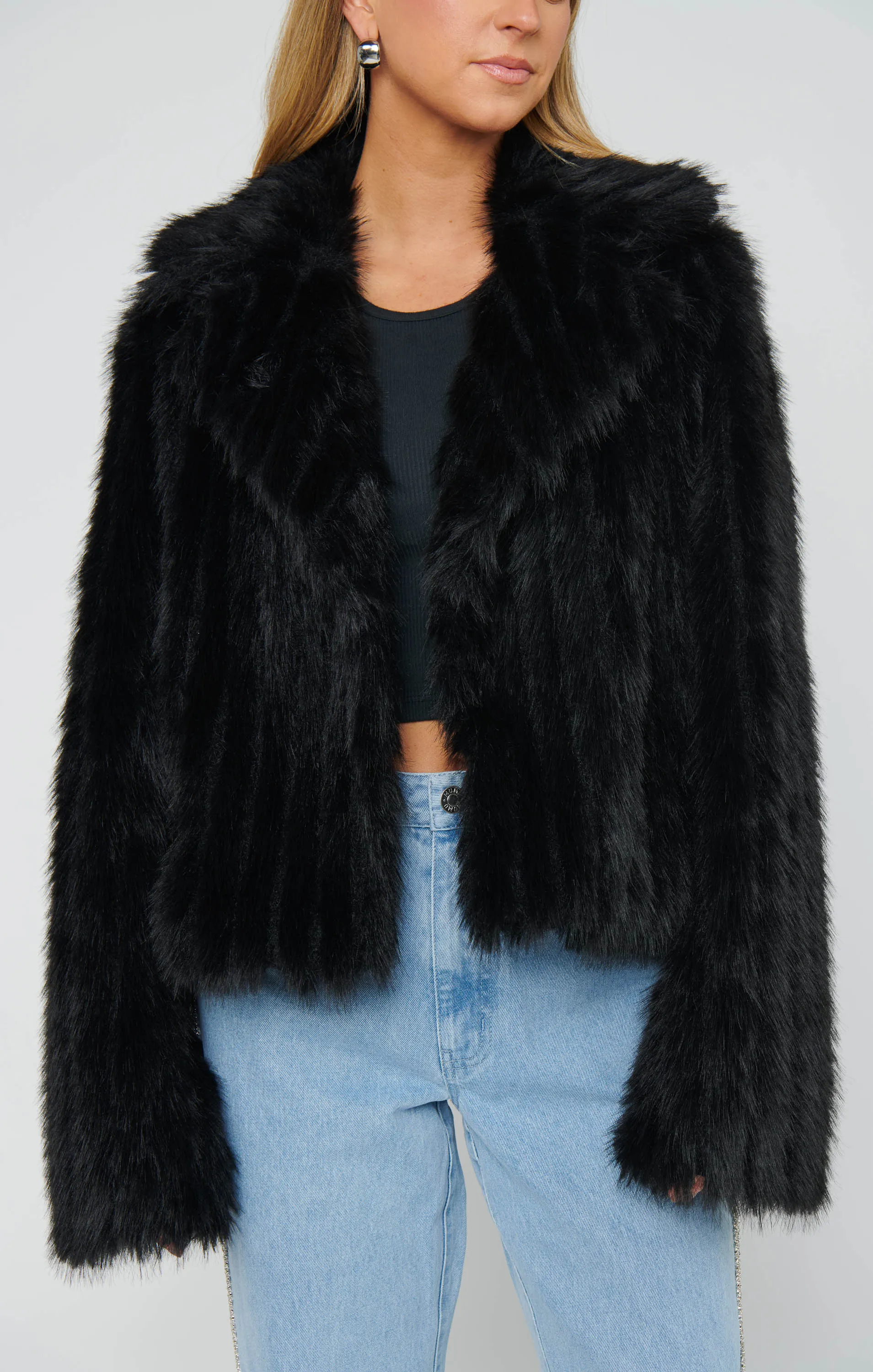 NEW!! Salt Lake City Cropped Jacket in Black sold by Glitzy Bella