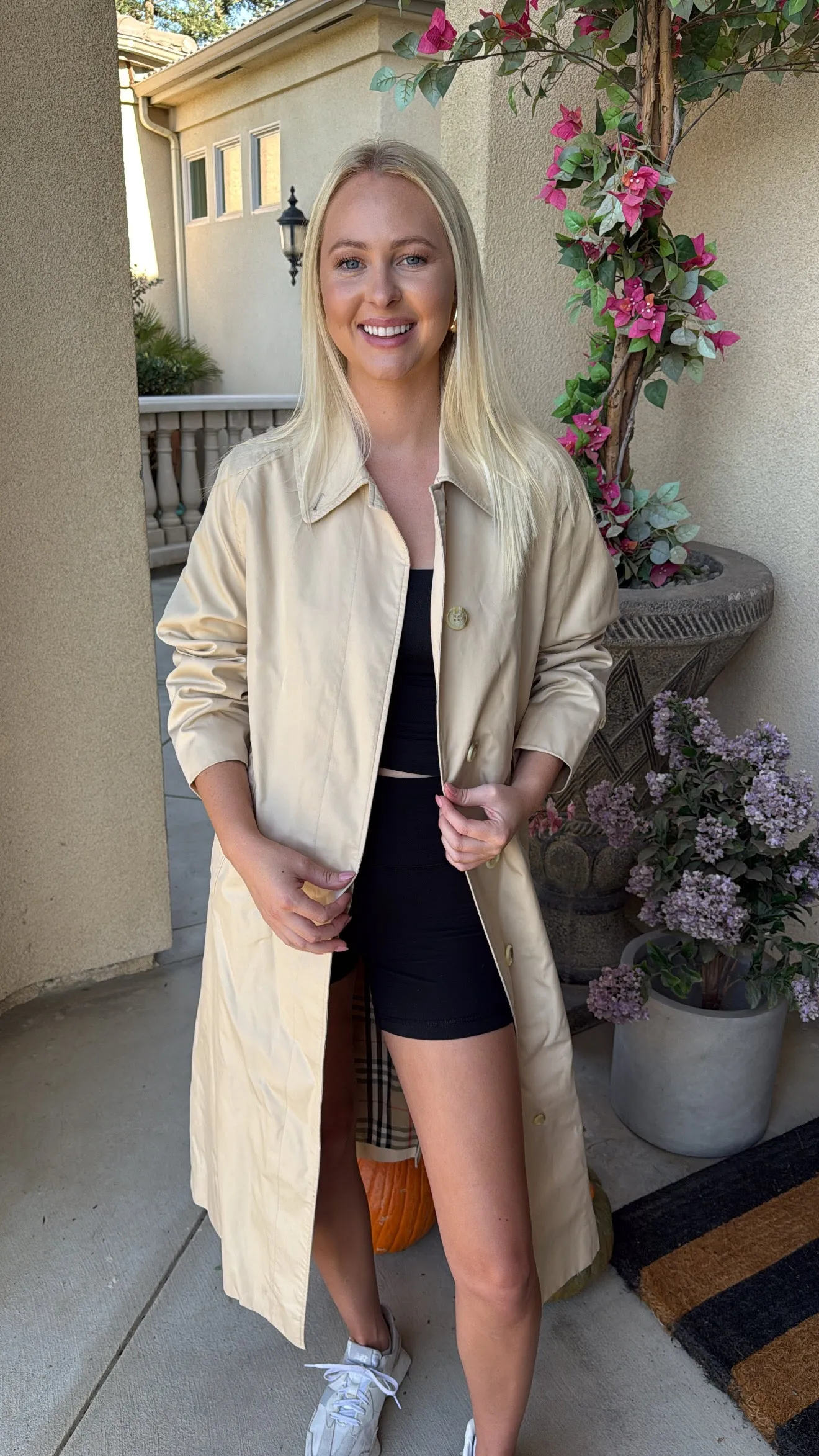 NEW!! Vintage Burberry Trench Coat Size M/L sold by Glitzy Bella