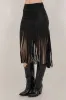 NEW!! " Lexi" Faux Suede Fringe Skirt in Black sold by Glitzy Bella