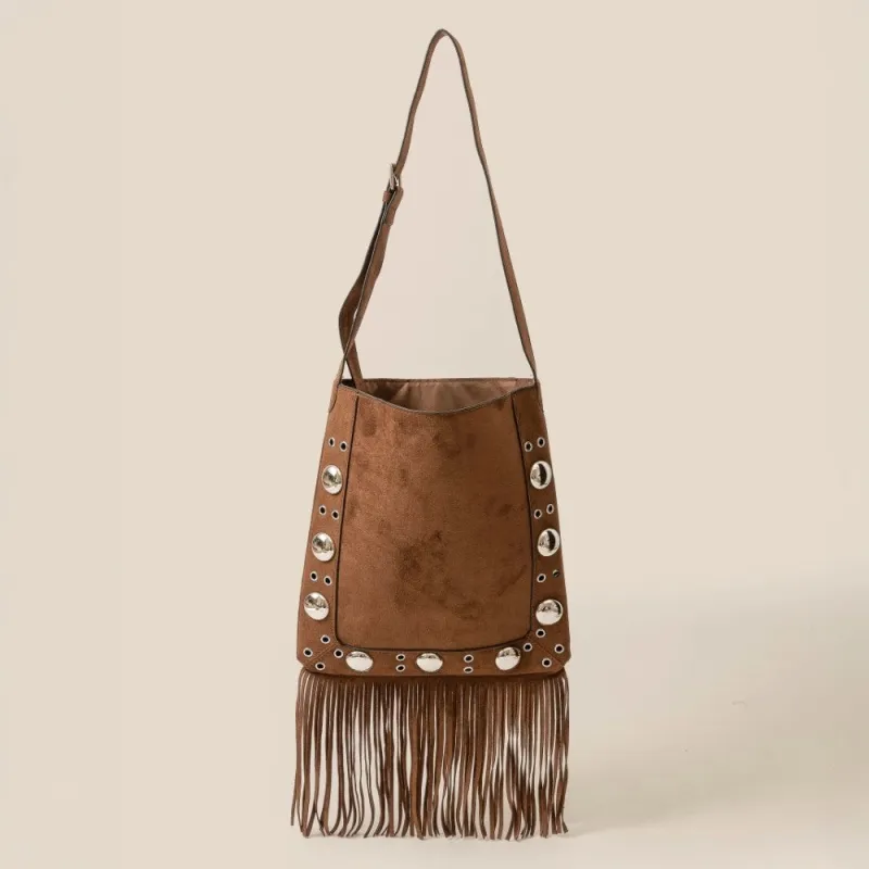 NEW!! "Sedona" Faux Suede Fringe Bag sold by Glitzy Bella