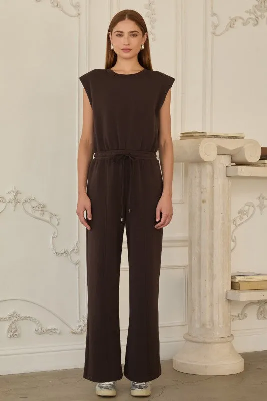 NEW!! "At The Core" Modal Jumpsuit in Brown sold by Glitzy Bella